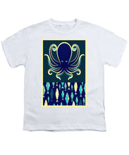Rubino Zen Octopus Blue - Youth T-Shirt Youth T-Shirt Pixels White Small 