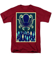 Rubino Zen Octopus Blue - Men's T-Shirt  (Regular Fit) Men's T-Shirt (Regular Fit) Pixels Cardinal Small 