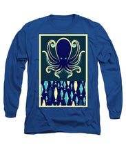 Rubino Zen Octopus Blue - Long Sleeve T-Shirt Long Sleeve T-Shirt Pixels Royal Small 