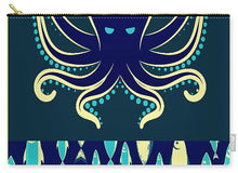 Rubino Zen Octopus Blue - Carry-All Pouch Carry-All Pouch Pixels Large (12.5" x 8.5")  