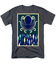 Rubino Zen Octopus Blue - Men's T-Shirt  (Regular Fit) Men's T-Shirt (Regular Fit) Pixels Charcoal Small 
