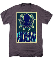 Rubino Zen Octopus Blue - Men's Premium T-Shirt Men's Premium T-Shirt Pixels Moth Heather Small 