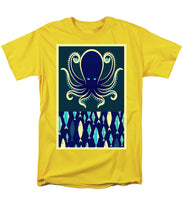 Rubino Zen Octopus Blue - Men's T-Shirt  (Regular Fit) Men's T-Shirt (Regular Fit) Pixels Yellow Small 
