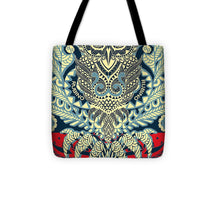 Rubino Zen Owl Blue - Tote Bag Tote Bag Pixels 13" x 13"  