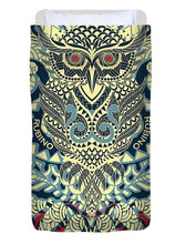 Rubino Zen Owl Blue - Duvet Cover Duvet Cover Pixels Twin  