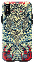 Rubino Zen Owl Blue - Phone Case Phone Case Pixels IPhone X Tough Case  