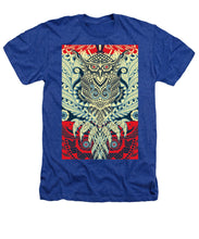 Rubino Zen Owl Blue - Heathers T-Shirt Heathers T-Shirt Pixels Royal Small 