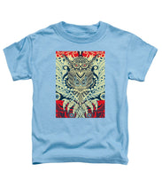 Rubino Zen Owl Blue - Toddler T-Shirt Toddler T-Shirt Pixels Carolina Blue Small 
