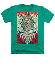 Rubino Zen Owl Blue - Heathers T-Shirt Heathers T-Shirt Pixels Kelly Green Small 