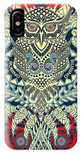 Rubino Zen Owl Blue - Phone Case Phone Case Pixels IPhone X Case  