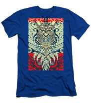 Rubino Zen Owl Blue - Men's T-Shirt (Athletic Fit) Men's T-Shirt (Athletic Fit) Pixels Royal Small 
