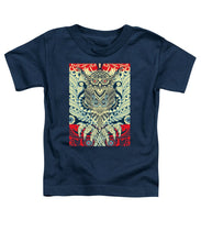 Rubino Zen Owl Blue - Toddler T-Shirt Toddler T-Shirt Pixels Navy Small 