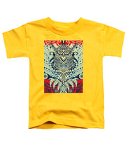 Rubino Zen Owl Blue - Toddler T-Shirt Toddler T-Shirt Pixels Yellow Small 