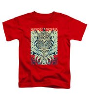 Rubino Zen Owl Blue - Toddler T-Shirt Toddler T-Shirt Pixels Red Small 