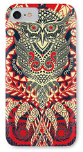 Rubino Zen Owl Red - Phone Case Phone Case Pixels IPhone 7 Case  