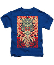 Rubino Zen Owl Red - Kids T-Shirt Kids T-Shirt Pixels Royal Small 