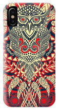 Rubino Zen Owl Red - Phone Case Phone Case Pixels IPhone X Case  