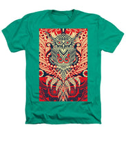 Rubino Zen Owl Red - Heathers T-Shirt Heathers T-Shirt Pixels Kelly Green Small 
