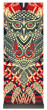 Rubino Zen Owl Red - Yoga Mat Yoga Mat Pixels 24" x 72"  