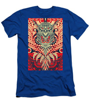 Rubino Zen Owl Red - Men's T-Shirt (Athletic Fit) Men's T-Shirt (Athletic Fit) Pixels Royal Small 