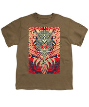 Rubino Zen Owl Red - Youth T-Shirt Youth T-Shirt Pixels Safari Green Small 