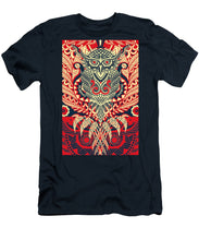 Rubino Zen Owl Red - Men's T-Shirt (Athletic Fit) Men's T-Shirt (Athletic Fit) Pixels Navy Small 