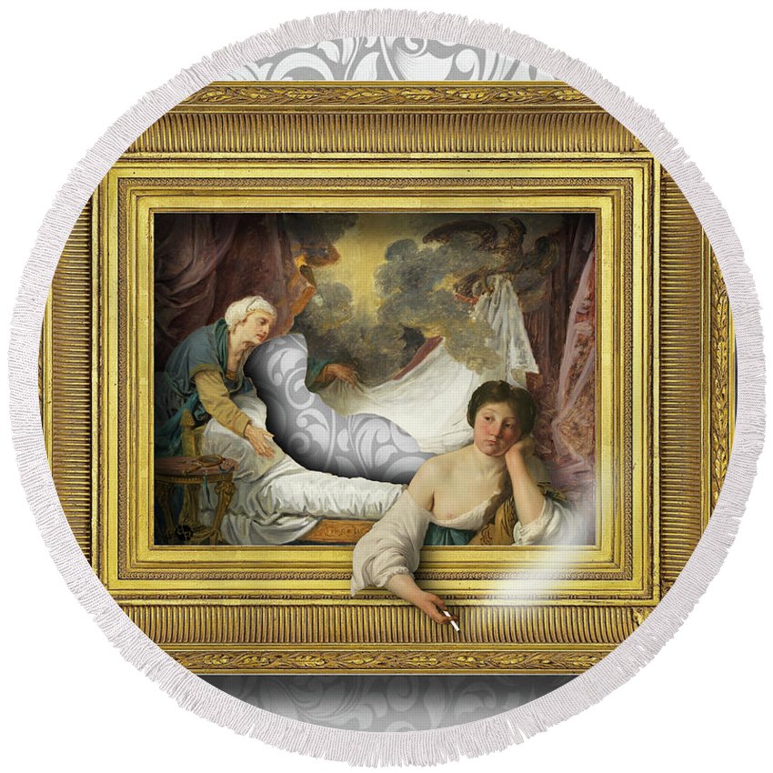 Screw This - Round Beach Towel