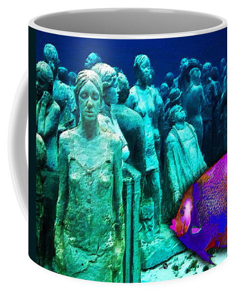 Sculpture Underwater With Bright Fish Painting Musa - Mug