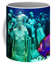 Sculpture Underwater With Bright Fish Painting Musa - Mug