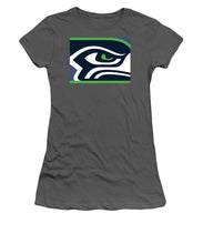 Seattle Seahawks - Women's T-Shirt (Athletic Fit) Women's T-Shirt (Athletic Fit) Pixels Charcoal Small 