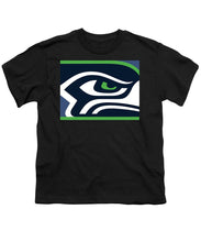 Seattle Seahawks - Youth T-Shirt Youth T-Shirt Pixels Black Small 