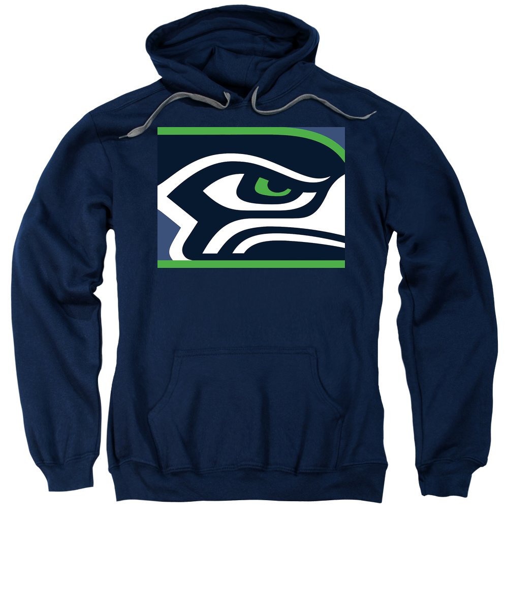 Seattle Seahawks - Sweatshirt Sweatshirt Pixels Navy Small 