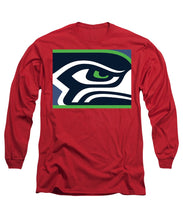 Seattle Seahawks - Long Sleeve T-Shirt Long Sleeve T-Shirt Pixels Red Small 