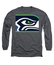 Seattle Seahawks - Long Sleeve T-Shirt Long Sleeve T-Shirt Pixels Charcoal Small 