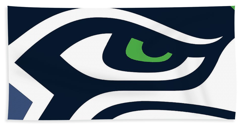 Seattle Seahawks - Beach Towel Beach Towel Pixels Beach Towel (32