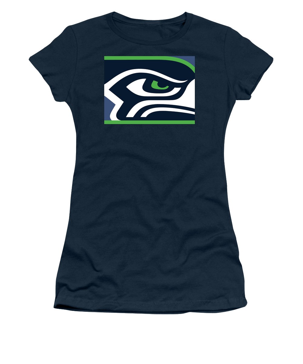 Seattle Seahawks - Women's T-Shirt (Athletic Fit) Women's T-Shirt (Athletic Fit) Pixels   