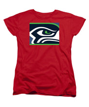 Seattle Seahawks - Women's T-Shirt (Standard Fit) Women's T-Shirt (Standard Fit) Pixels Red Small 