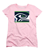 Seattle Seahawks - Women's T-Shirt (Standard Fit) Women's T-Shirt (Standard Fit) Pixels Pink Small 
