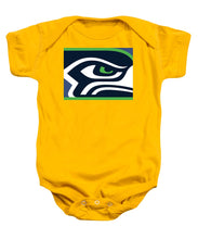Seattle Seahawks - Baby Onesie Baby Onesie Pixels Gold Small 