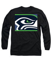 Seattle Seahawks - Long Sleeve T-Shirt Long Sleeve T-Shirt Pixels Black Small 