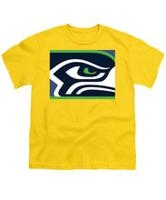 Seattle Seahawks - Youth T-Shirt Youth T-Shirt Pixels Yellow Small 