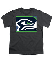 Seattle Seahawks - Youth T-Shirt Youth T-Shirt Pixels Charcoal Small 