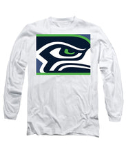 Seattle Seahawks - Long Sleeve T-Shirt Long Sleeve T-Shirt Pixels White Small 