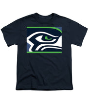 Seattle Seahawks - Youth T-Shirt Youth T-Shirt Pixels Navy Small 