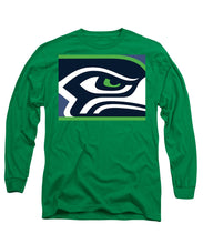 Seattle Seahawks - Long Sleeve T-Shirt Long Sleeve T-Shirt Pixels Kelly Green Small 