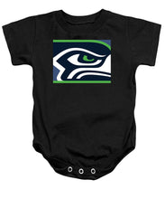 Seattle Seahawks - Baby Onesie Baby Onesie Pixels Black Small 