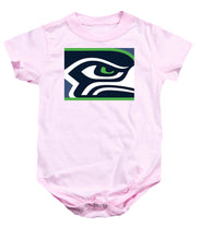 Seattle Seahawks - Baby Onesie Baby Onesie Pixels Pink Small 