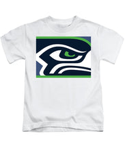 Seattle Seahawks - Kids T-Shirt Kids T-Shirt Pixels White Small 