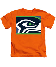 Seattle Seahawks - Kids T-Shirt Kids T-Shirt Pixels Orange Small 