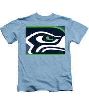 Seattle Seahawks - Kids T-Shirt Kids T-Shirt Pixels Carolina Blue Small 